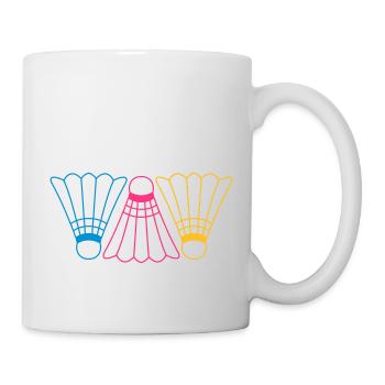 3 Badmintons - Tasse - Weiß - Rechts