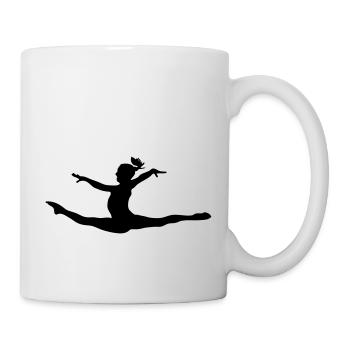 Turnen Kunstturnen Bodenturnen - Tasse - Weiß - Rechts