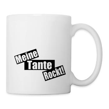 meine Tante rockt - Tasse - Weiß - Rechts