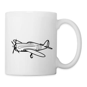 flieger - Tasse - Weiß - Rechts