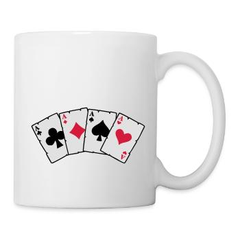 Cartes Poker - Cartes Poker - Mug blanc - blanc - Droite
