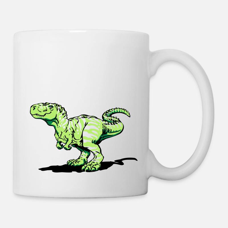 Tyrannosaurus rex (3 couleurs) - Mug blanc - blanc