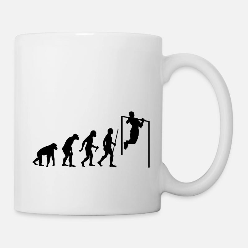 Evolution Pull Up - Tasse - Weiß