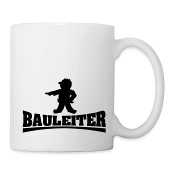 bauleiter4_mit_chefchen - Tasse - Weiß - Rechts