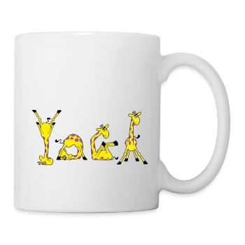 Power Yoga Giraffe - YOGA - Tasse - Weiß - Rechts