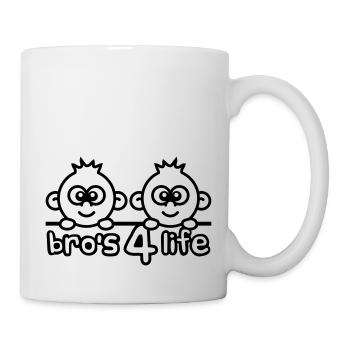 Bros 4 Life Comic Design - Tasse - Weiß - Rechts