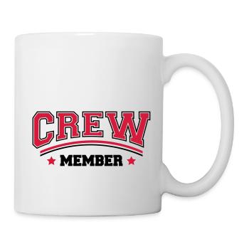 Cool Crew Member Logo Design - Mug blanc - blanc - Droite