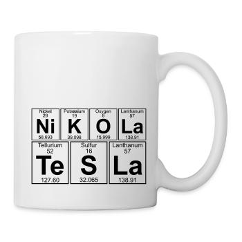 Ni-K-O-La Te-S-La (nikola_tesla) - Full - Tasse - Weiß - Rechts