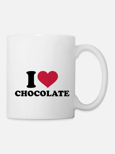 Schokolade - Tasse - Weiß