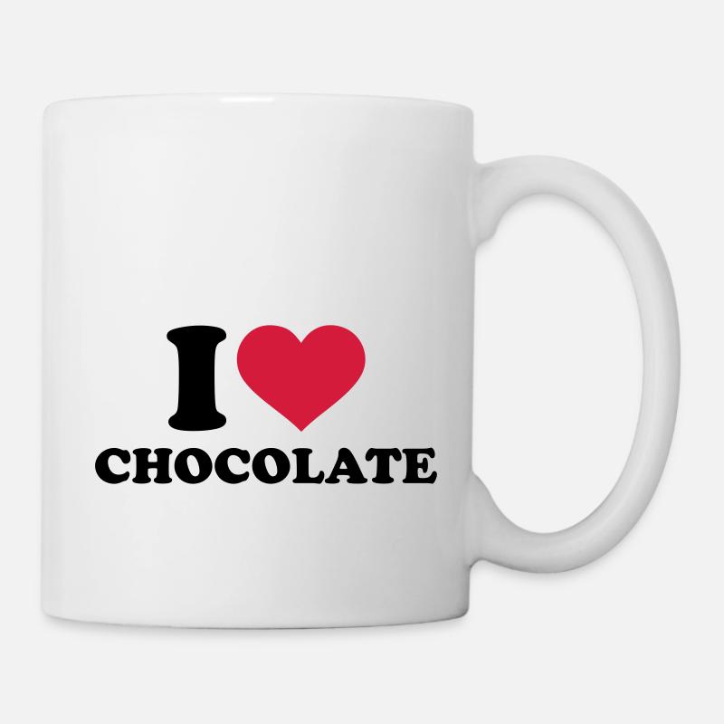 Schokolade - Tasse - Weiß