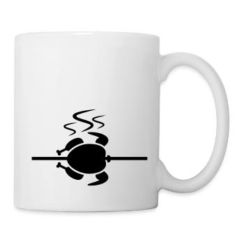 huhn_1_f1 - Tasse - Weiß - Rechts