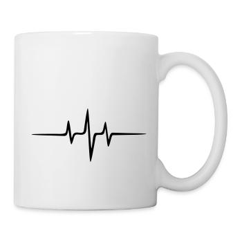 Musique Dub Techno House Dance Electro Sound Wave - Mug blanc - blanc - Droite