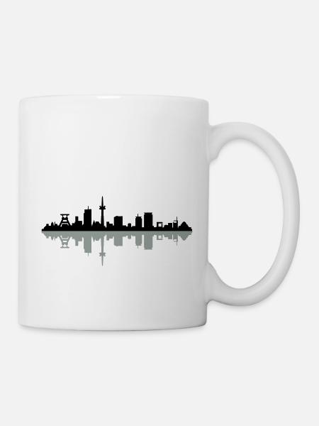 Skyline Essen - Tasse - Weiß