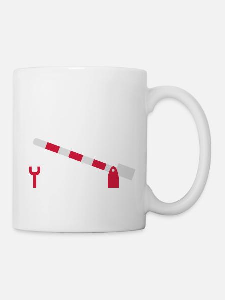 Schranke - Tasse - Weiß