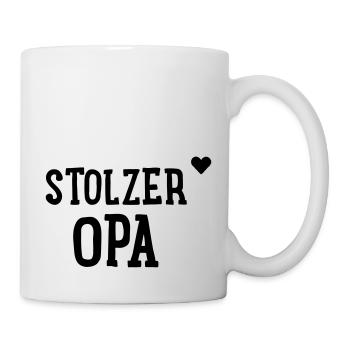Stolzer Opa - Tasse - Weiß - Rechts