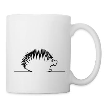 Igel / hedgehog (1c) - Tasse - Weiß - Rechts