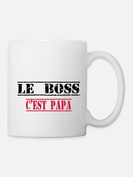 Le boss c'est papa - Mug blanc - blanc