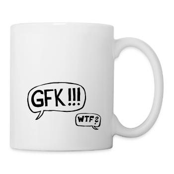 Gewaltfreie Kommunikation - What the fuck? - Tasse - Weiß - Rechts
