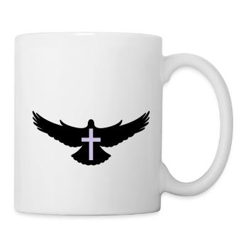 taube_heiliger_geist2 - Tasse - Weiß - Rechts