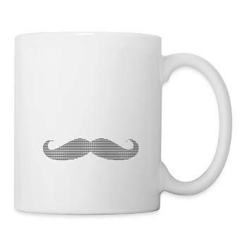Moustache ASCII - Mug blanc - blanc - Droite