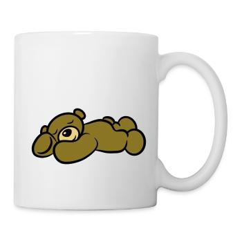 Ours en peluche dormir fatigué sweet - Mug blanc - blanc - Droite