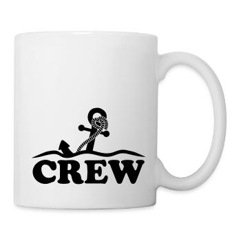 Ancre sous l'eau vagues conception d'équipage - Mug blanc - blanc - Droite