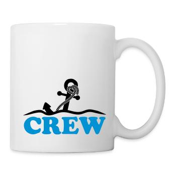 Ancre sous l'eau vagues conception d'équipage - Mug blanc - blanc - Droite