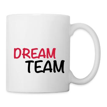 Dream Team - Tasse - Weiß - Rechts