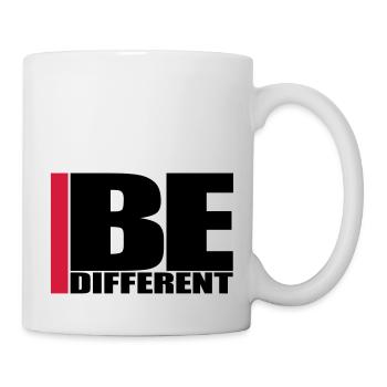 Cool Be Different Logo - Mug blanc - blanc - Droite