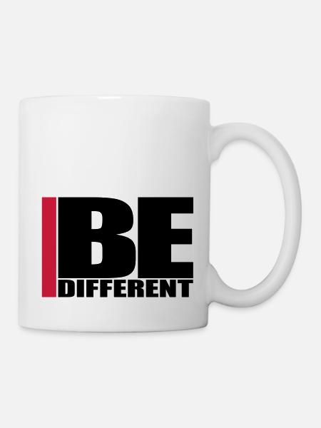 Cool Be Different Logo - Tasse - Weiß
