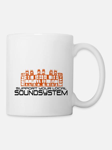 support your local soundsystem - Mug - white