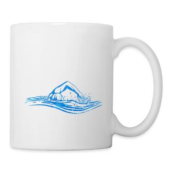 Nager les sauveteurs - Mug blanc - blanc - Droite