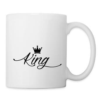 king - Tasse - Weiß - Rechts