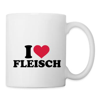 Fleisch - Tasse - Weiß - Rechts
