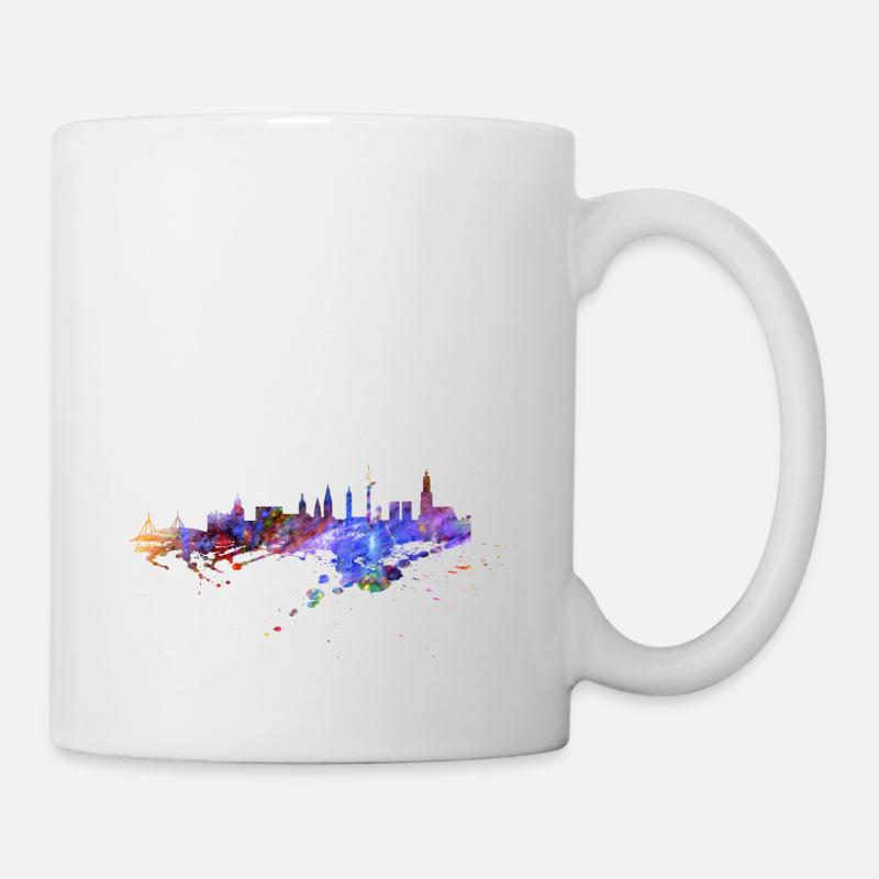Hamburg Skyline - Tasse - Weiß