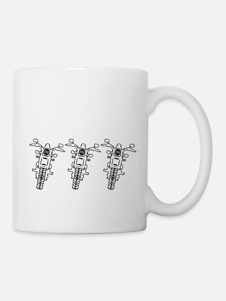 terrain motorcycles - Mug - white