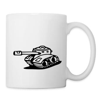 tank gepanzerter panzer armee militärischer kampfp - Tasse - Weiß - Rechts