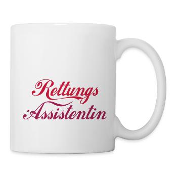 Rettungs-Assistentin mittig - Tasse - Weiß - Rechts