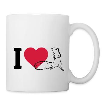 I love Squirrels - Mug - white - Right