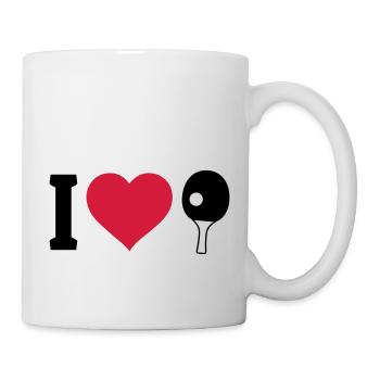I love table tennis - Mug - white - Right
