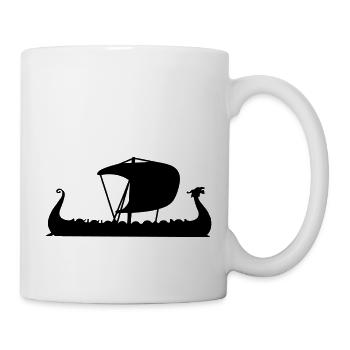 drakkar Wikingerschiff - Tasse - Weiß - Rechts
