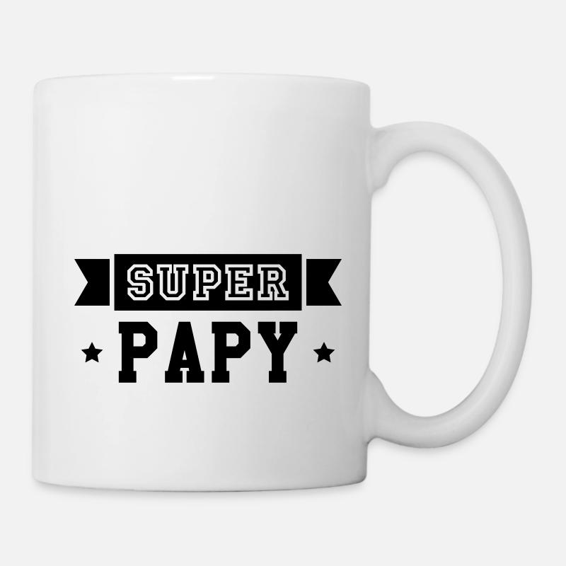 Papy / Grand Père / Famille / Papi / Drôle / Cool - Mug blanc - blanc