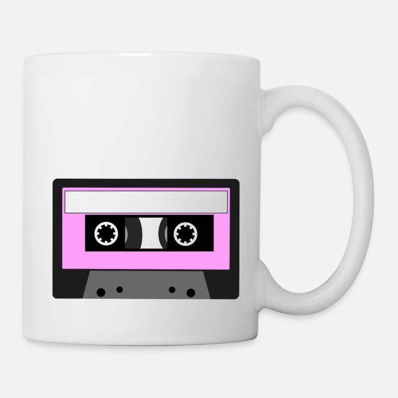 Cassette Tape - Pink - Mug - white