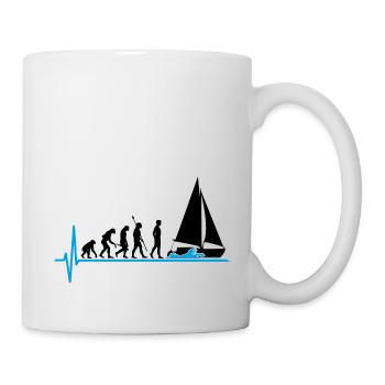 Sailing Evolution Sail boat - Mug - white - Right
