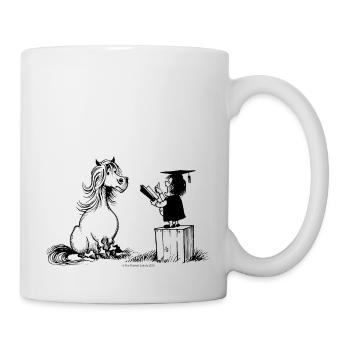 Thelwell - Pony in school - Mug blanc - blanc - Droite