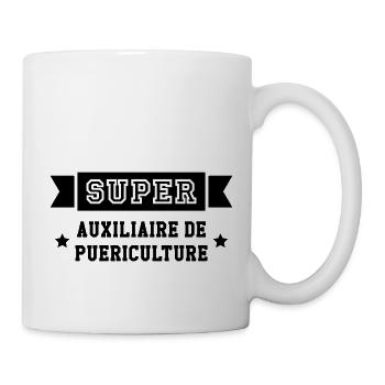 Auxiliaire de Puériculture / Enfant / Bébé / Baby - Mug blanc - blanc - Droite