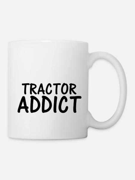 tractor addict - Mug - white