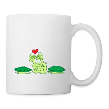 Naked Turtles Making Love - Mug - white - Right