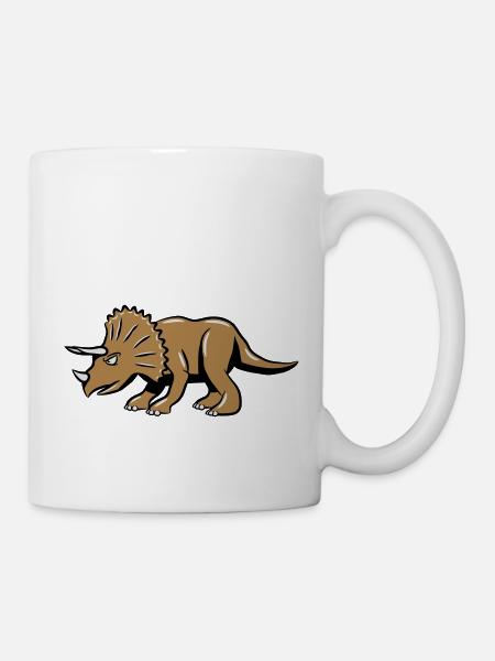 Pentaceratops dinosaure de dinosaures - Mug blanc - blanc