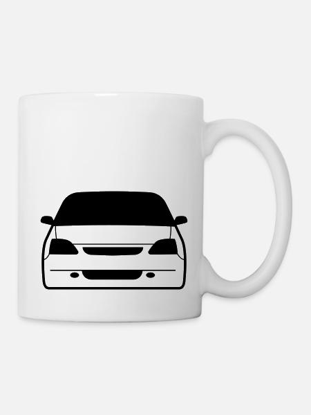 JDM Car eyes EP3 | T-shirts JDM - Tasse - Weiß
